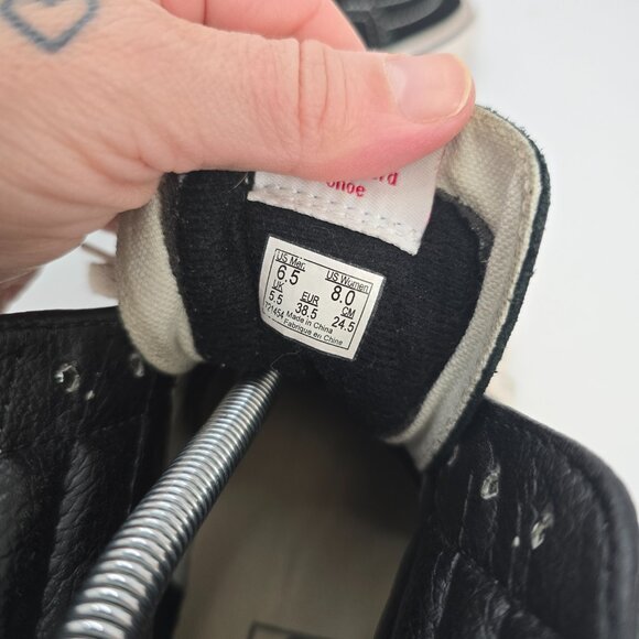 Vans | SK8-HI black canvas indie skateboard hi-top sneakers | WMS 8 - Picture 5 of 11